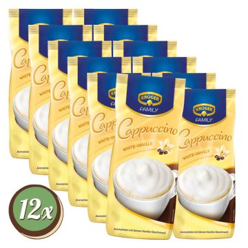 Multipack: 12x Krüger Family White Cappucino á 500g