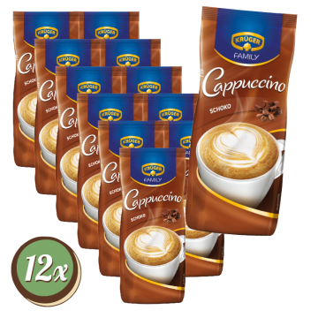 Multipack: 12x Krüger Family Schoko Cappucino Beutel á 500g