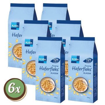 Multipack: 6x Kölln Haferfleks® Klassik á 750g