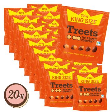 Multipack: 20x TREETS Peanuts King Size á 300g