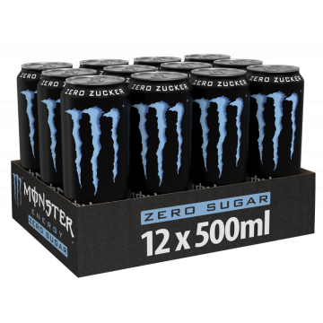 Multipack: 12x Monster Energy Zero sugar à 500 ml