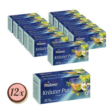 Multipack: 12x MEßMER Kräuter pur 25er