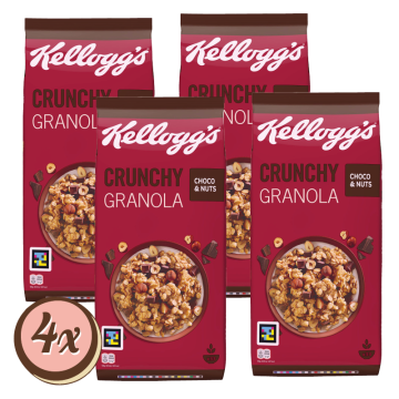 Multipack: 4x Kellogg's Crunchy Müsli Choco & Nuts á 1500g