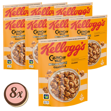 Multipack: 8x Kelloggs Crunchy Nut Granola Classic á 380g