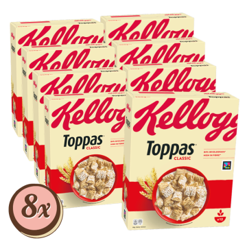 Multipack: 8x Kellogg's Toppas á 500g