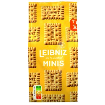 Leibniz Minis weniger Zucker 125g