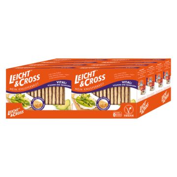 Multipack: 8x Leicht & Cross Knusperbrot Vital á 125g