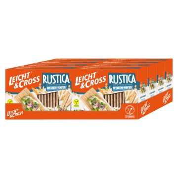 Multipack: 8x Leicht&Cross Rustica Weizen-Hafer á 130g