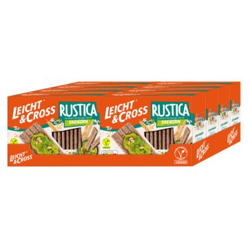 Multipack: 8x Leicht und Cross Rustica Dreikorn á 130g