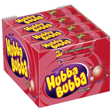 Multipack: 20x HUBBA BUBBA Strawberry 37g