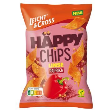 Leicht & Cross Häppy Chips Linse Paprika 90g