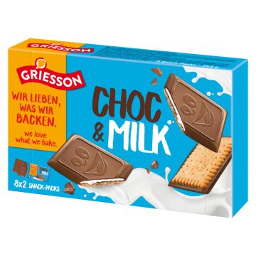 Griesson Choc&Milk Snack-Packs 268g