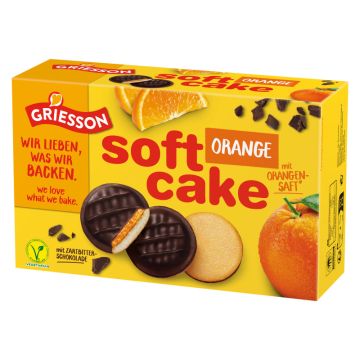 Knapp übers MHD: Griesson Soft Cake Orange 300g