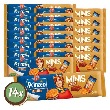 Multipack: 14x Prinzen Rolle Minis Schoko 14x187,5g 187,5g