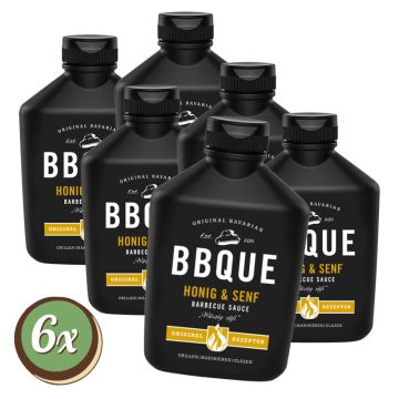 Multipack: 6x BBQUE Sauce Honig & Senf à 400ml