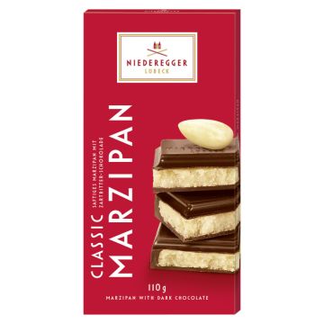 Niederegger Marzipan Tafel-Schokolade Classic Zartbitter 110g