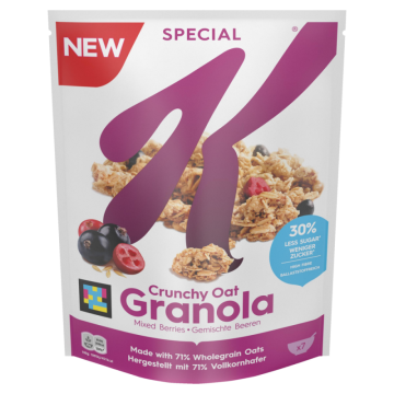 Kelloggs Crunchy Oat Müsli Granola Mixed Berries 320g