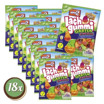 Multipack: 18x nimm2 Lachgummi Gartenzwerge á 200g