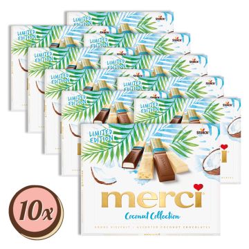 Multipack: 10x Merci Coconut Collection á 250g