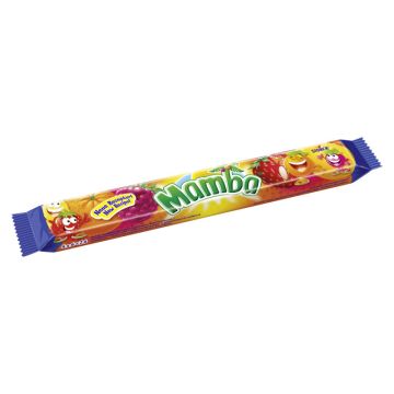 Mamba, Kaubonbons mit Fruchtgeschmack, 4-er Stange, 1 x 106g