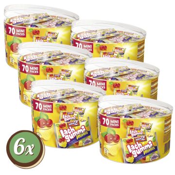 Multipack: 6x nimm2 Lachgummi Minis Dose á 735g