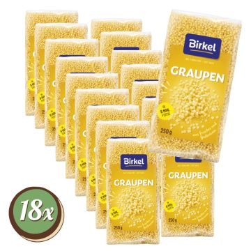 Multipack: 18x Birkel Graupen á 250g