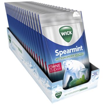 Mutlipack: 20x WICK Spearmint ohne Zucker á 72g