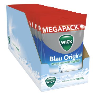 Multipack: 12x WICK Blau Menthol Megapack á 144g