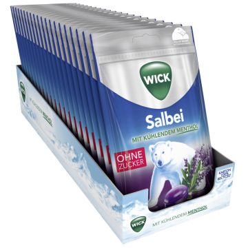 Multipack: 20x WICK Salbei ohne Zucker á 72g