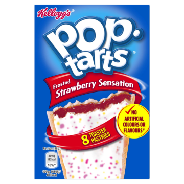 Kelloggs Pop-Tarts Frosted Strawberry Sensation 384g PopTarts