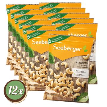 Multipack: 12x Seeberger Cashewkerne á 200g