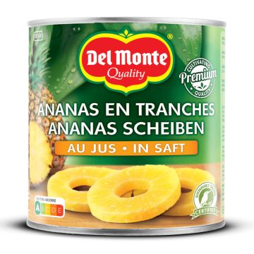 Del Monte Ananas, Scheiben, in Saft, 565g