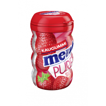 MENTOS Gum Pure Fresh Erdbeere Curvy Dose 70g