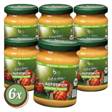 Multipack: 6x Biozentrale Aufstrich Kräuter Tomate á 125g