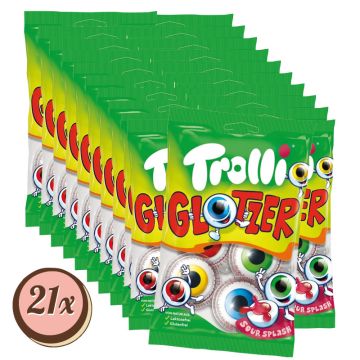 Multipack: 21x Trolli Fruchtgummi Glotzer gefüllt á 75g