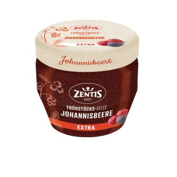 Zentis Frühstücks-Konfitüre Extra 230g Glas, Johannisbeer-Gelee