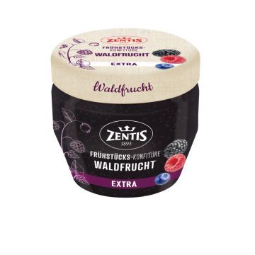 Zentis Frühstücks-Konfitüre Extra 230g Glas, Waldfrucht