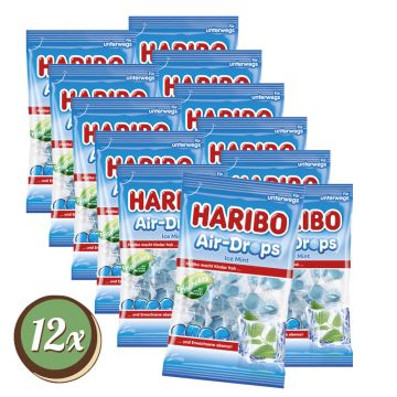 Multipack: 12x Haribo Air Drops Ice Mint à 100g