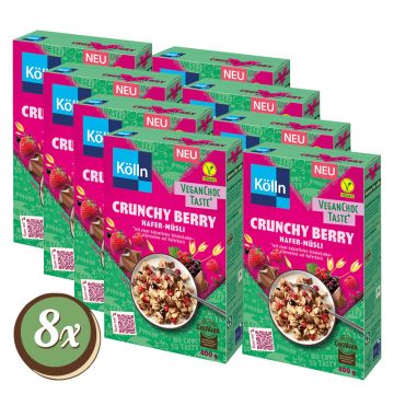 Multipack: 8x Kölln Müsli Crunchy Berry á 400g kakaofrei VEGAN