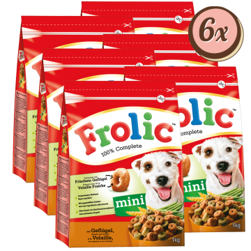 Multipack: Frolic Mini Geflügel, Gemüse und Getreide 6x 1kg