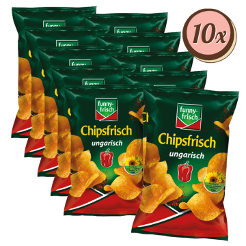 Multipack: 10x Funny Frisch Chipsfrisch ungarisch à 150g