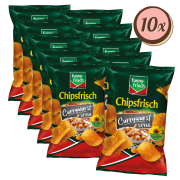 Multipack: 10x Funny Frisch Chipsfrisch Currywurst à 150g