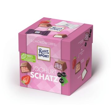 RitterSport Schokowürfel JoghurtSchatz 176G Box