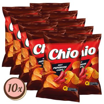 Multipack: 10x Chio Chips Hot Peperoni á 150g