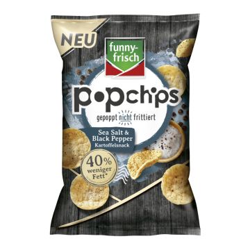 funny-frisch Popchips Sea Salt & Black Pepper 80g