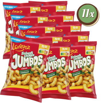 Multipack: 11x Erdnußlocken Jumbos à 150g