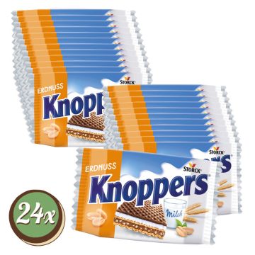 Multipack: 24x Knoppers Erdnuss 1x1er = 24x 25g