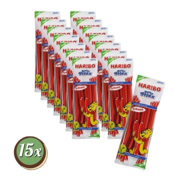 Multipack: 15x Haribo Balla Stixx Erdbeere à 200g