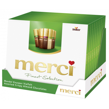 Multipack: 10x Merci Finest Selection Mandel Knusper à 250g