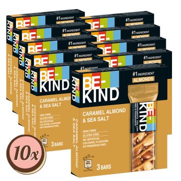 Multipack: 10x BE-KIND® Caramel Almond & SeaSalt á 3Pack 3x30g = 10x 90g